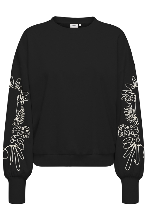 Only zwarte dames sweater | Vooraanzicht