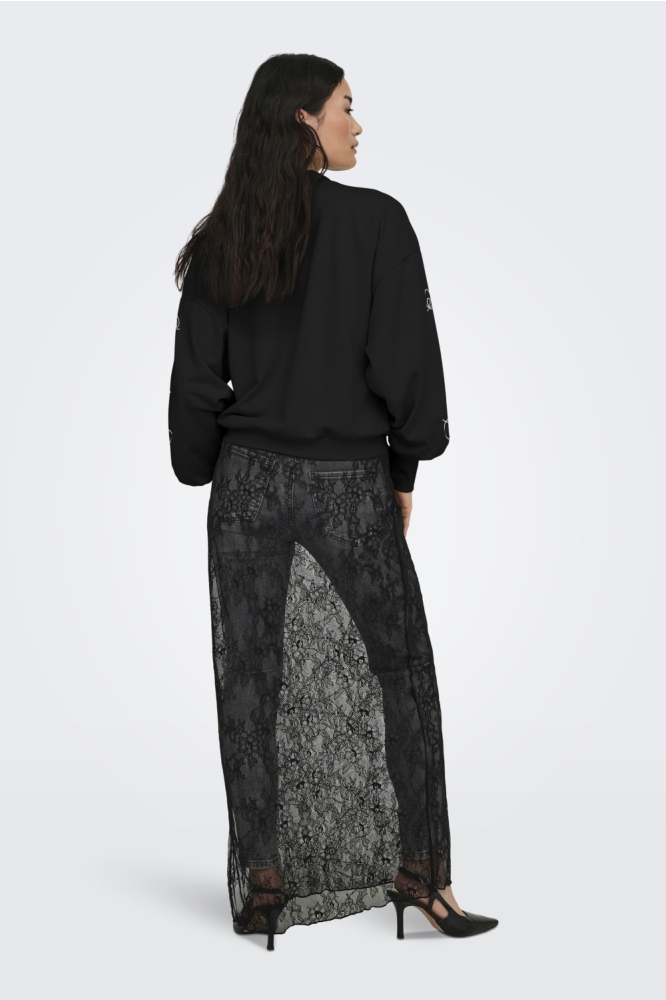Only zwarte dames sweater | Model