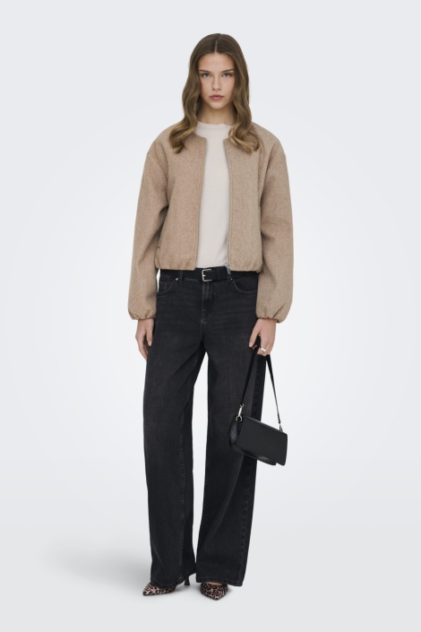 Only camel dames jas | Model vooraanzicht