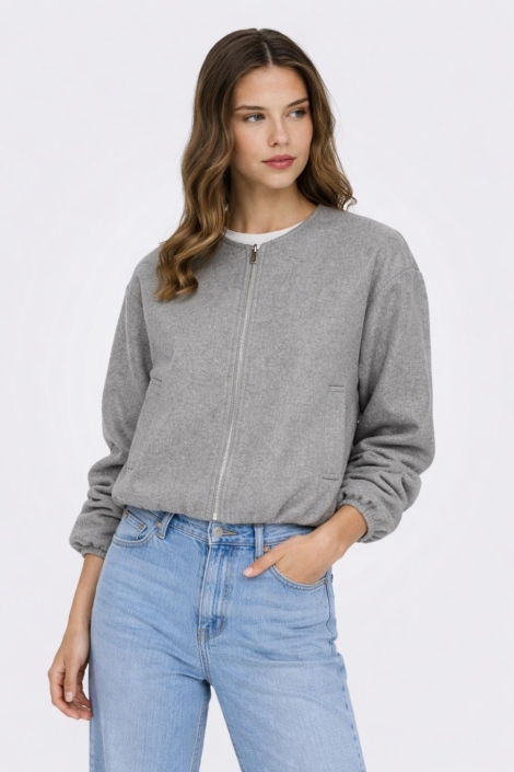 Only grijze dames jas | Model