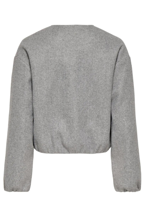 Only grijze dames jas | Achteraanzicht