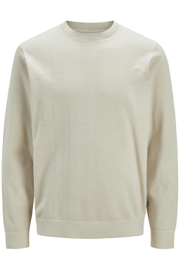 Jack & Jones jprblamilano spring knit crew neck Beige