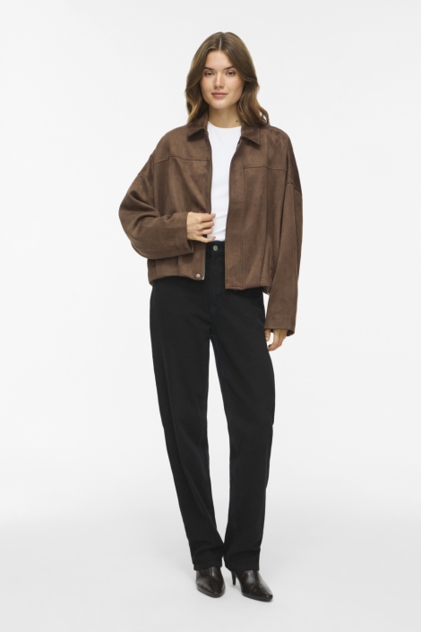 Vila taupe dames jas | Model