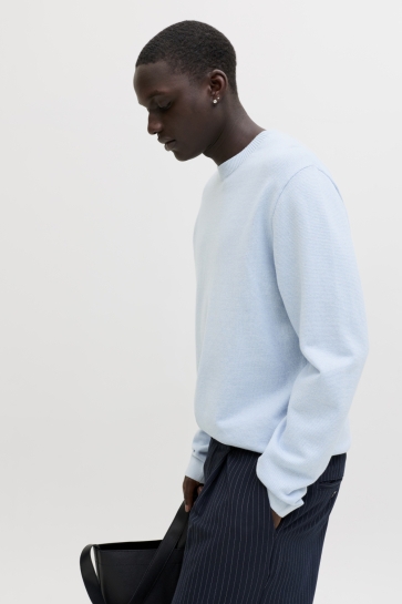 Jack & Jones jprblamilano spring knit crew neck Blauw