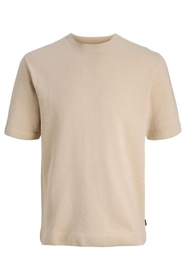 Jack & Jones jprblamilano spring knit crew neck Beige