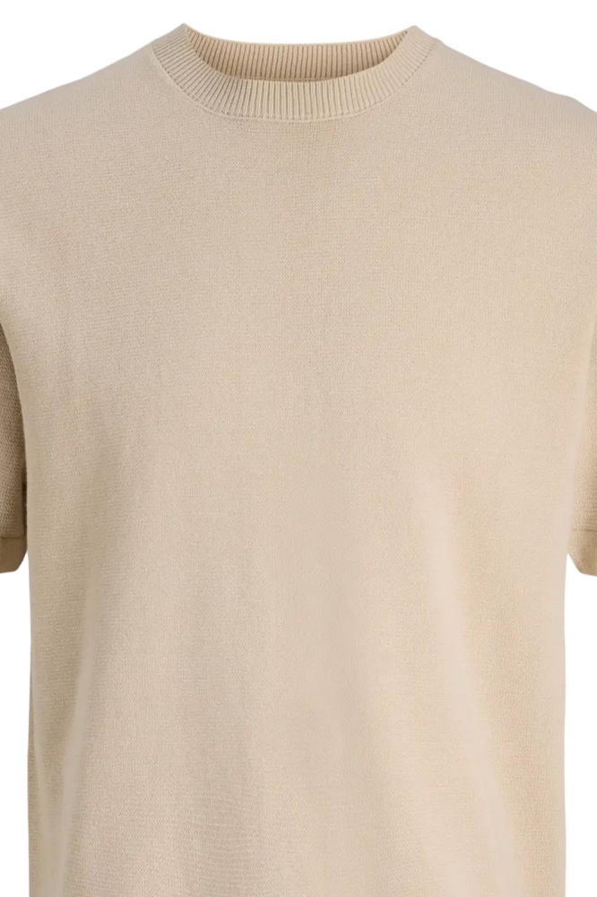 Jack & Jones beige heren t-shirt | Close up