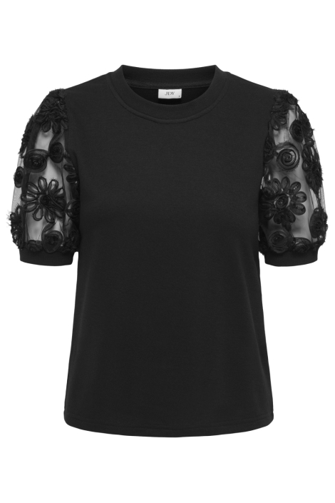 Jacqueline de Yong zwarte dames sweater | Vooraanzicht