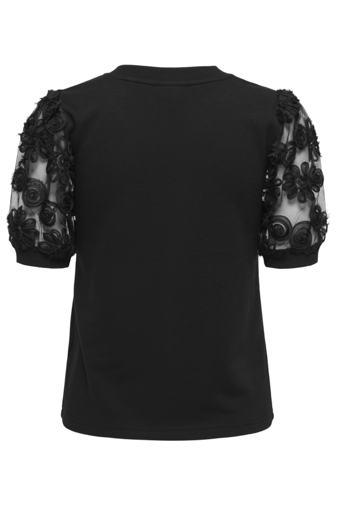 Jacqueline de Yong zwarte dames sweater | Achteraanzicht