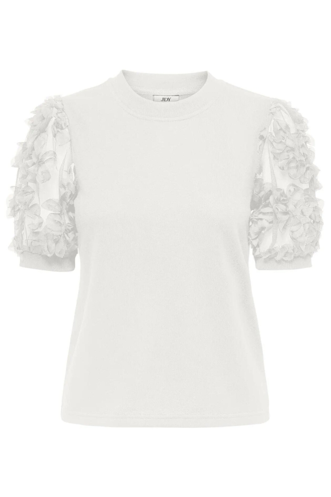 Jacqueline de Yong witte dames sweater | Vooraanzicht