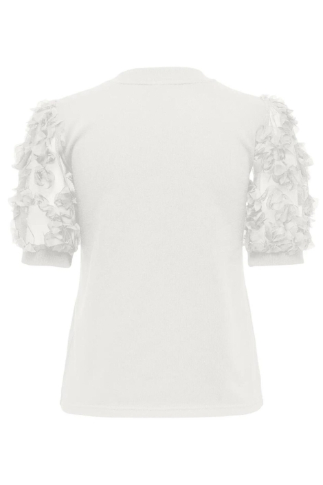 Jacqueline de Yong witte dames sweater | Achteraanzicht