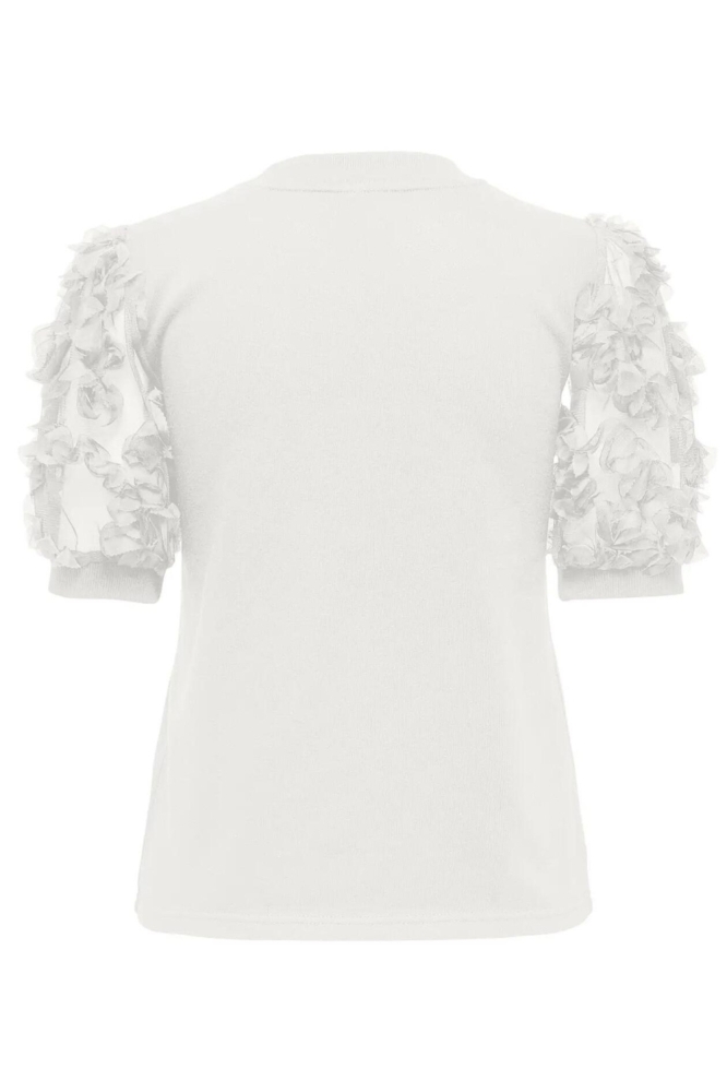 Jacqueline de Yong witte dames sweater | Achteraanzicht