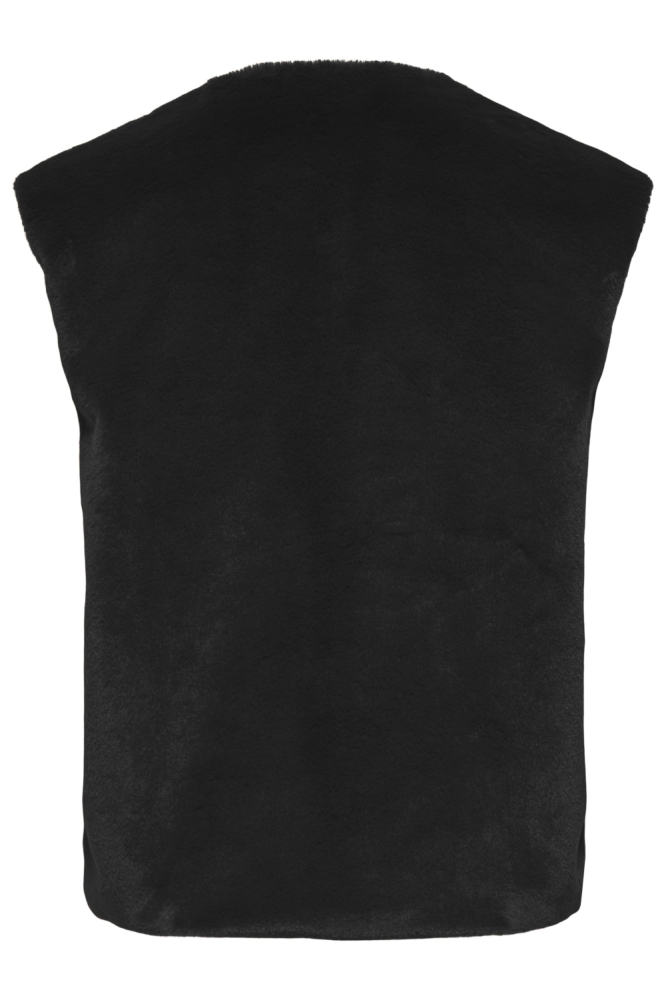 Only zwarte dames gilet | Achteraanzicht