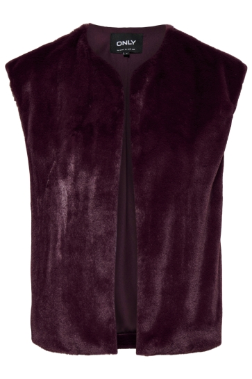 Only Vest ONLDANA MILA FAUX FUR GILET CC OTW 15373833 FIG