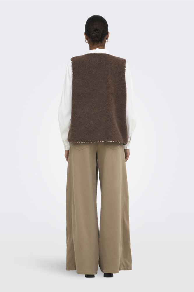 Only bruine dames gilet | Model
