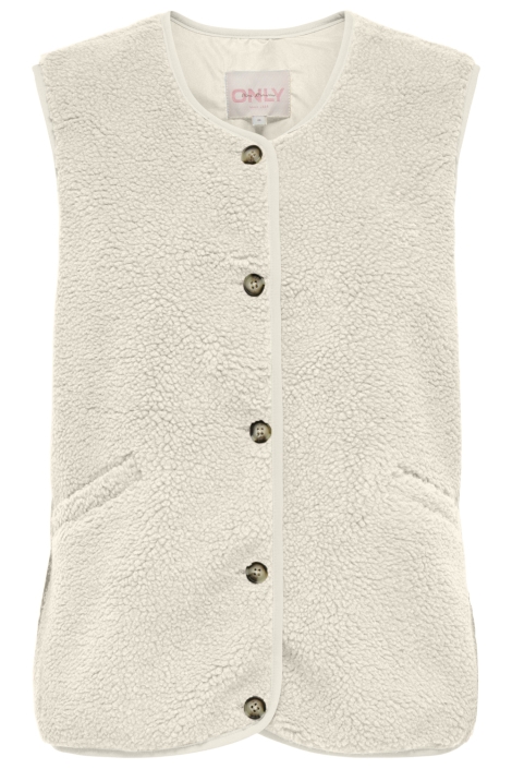 Only beige dames gilet | Vooraanzicht