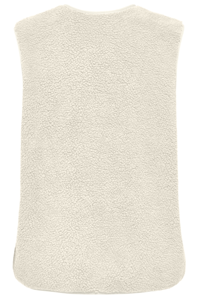 Only beige dames gilet | Achteraanzicht