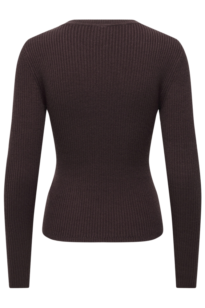 Only bordeaux dames trui | Achteraanzicht