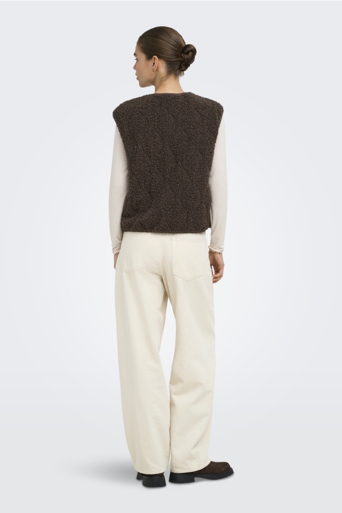 Only bruine dames gilet | Model