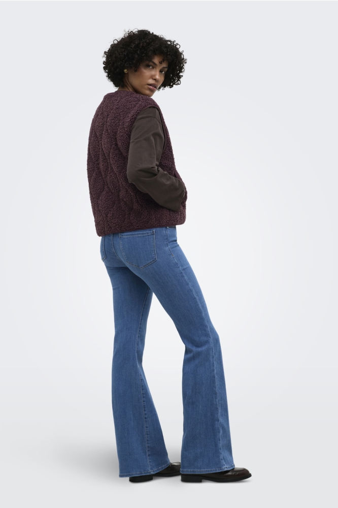 Only bordeaux dames gilet | Model