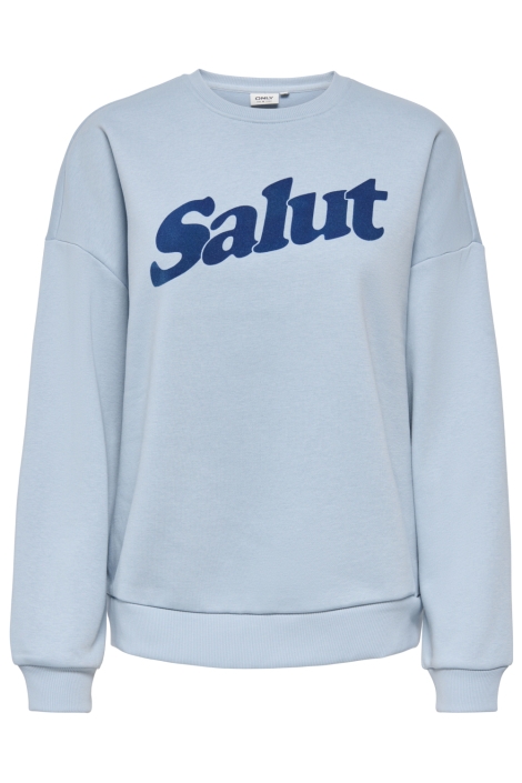 Only blauwe dames sweater | Vooraanzicht