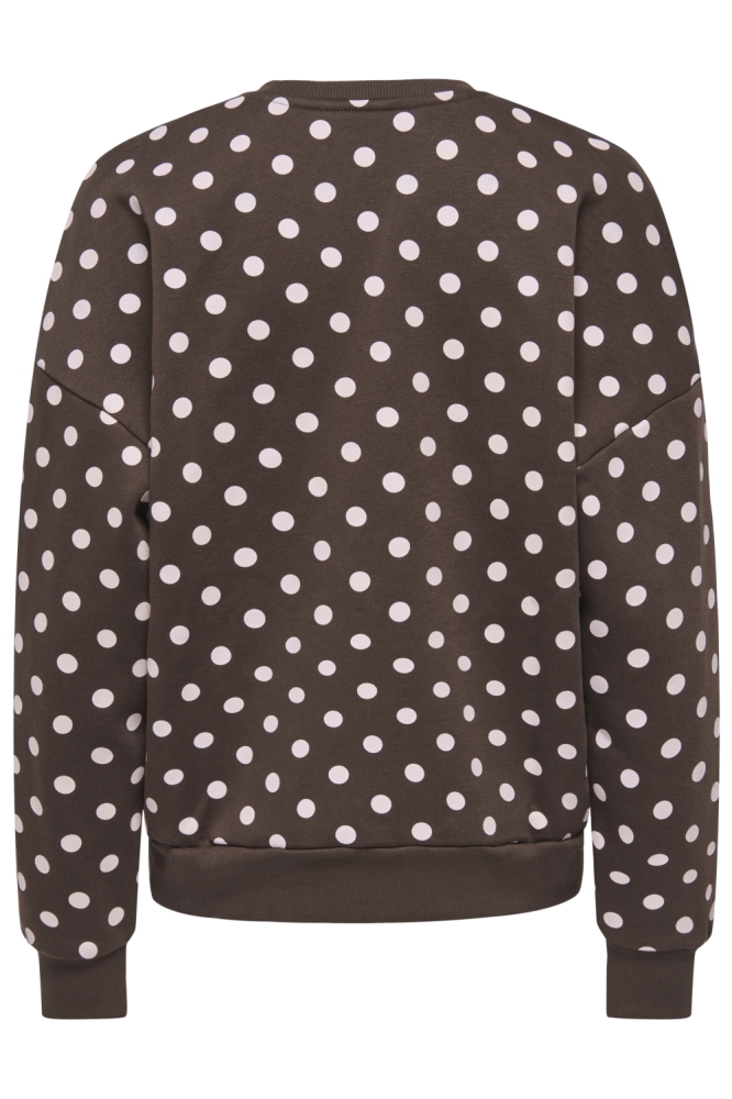 Only bruine dames sweater | Achteraanzicht