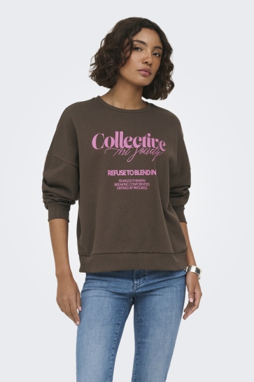 Only sweater ONLOFELIA L/S O-NECK UB CS SWT 15377598 BRACKEN/ OFELIA ONE