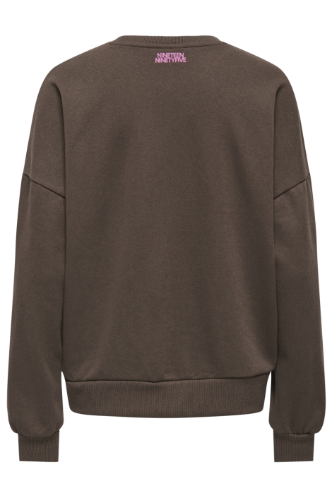 Only bruine dames sweater | Achteraanzicht
