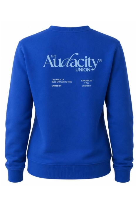 Only blauwe dames sweater | Achteraanzicht