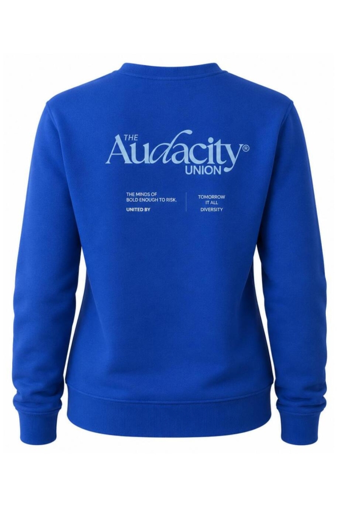 Only blauwe dames sweater | Achteraanzicht