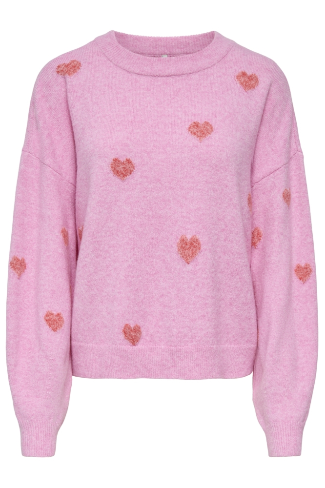 Only roze dames trui | Vooraanzicht