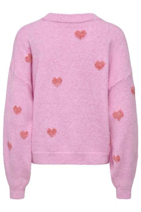 Only roze dames trui | Achteraanzicht