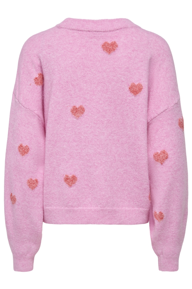 Only roze dames trui | Achteraanzicht
