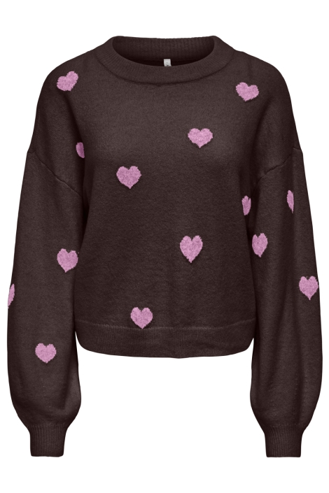 Only bruine dames trui | Vooraanzicht