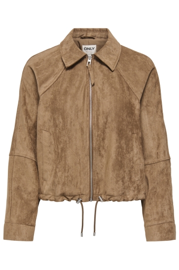 Only Jas ONLLIXA L/S FAUX SUEDE JACKET CC PN 15376829 BISON