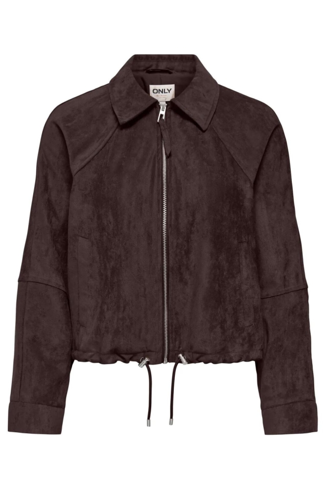 Only bruine dames jas | Vooraanzicht