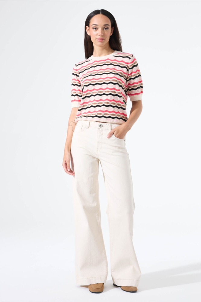 Garcia beige dames trui | Model