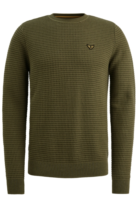 PME legend groene heren trui | Vooraanzicht