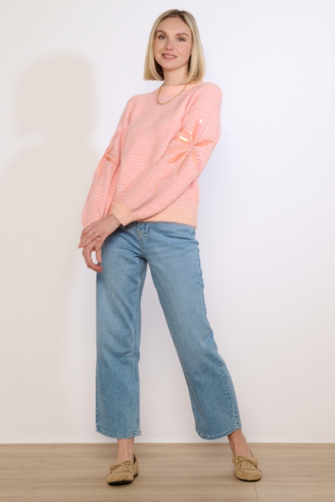 LolaLiza oranje dames trui | Model