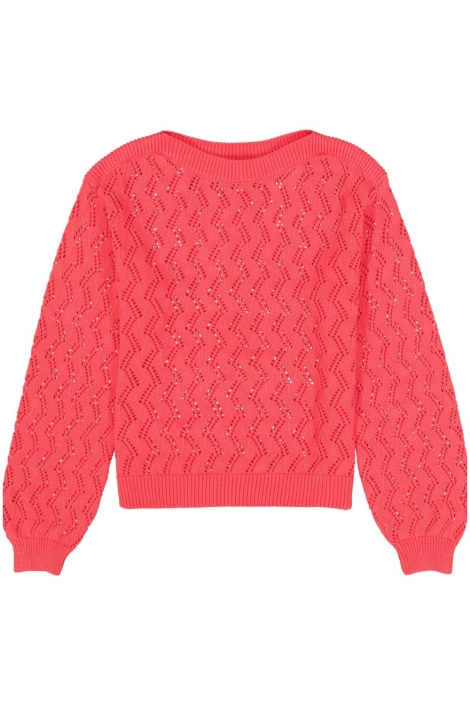 Garcia roze dames trui | Vooraanzicht