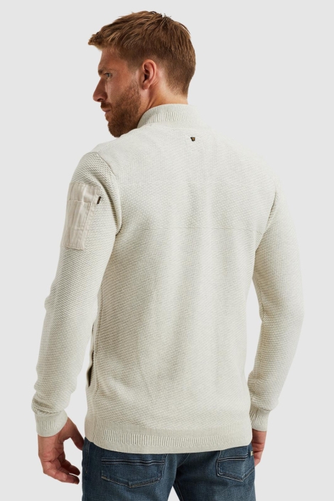 PME legend beige heren vest | Model achteraanzicht