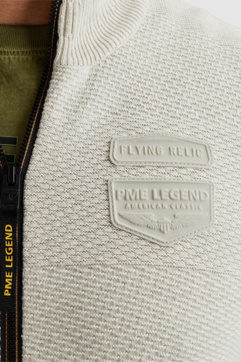 PME legend beige heren vest | Close up