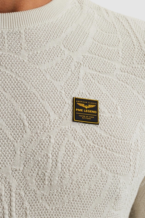 PME legend beige heren trui | Kleurstaal