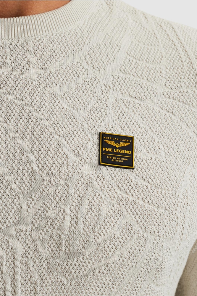 PME legend beige heren trui | Kleurstaal