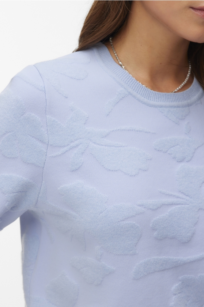 Vero Moda blauwe dames trui | Close up