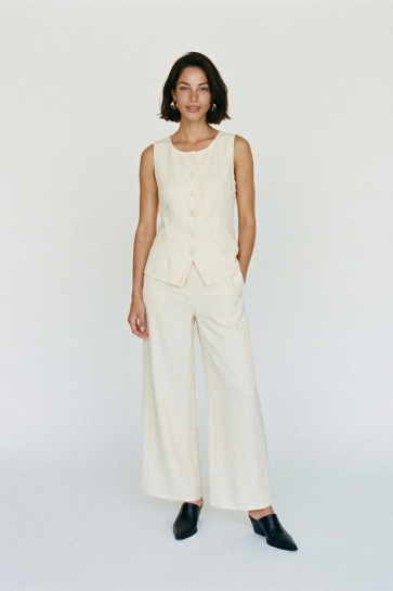 Vero Moda VMISLA BLAZER VEST WVN BTQ 10340903 Birch