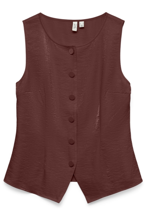 Vero Moda bordeaux dames gilet | Vooraanzicht