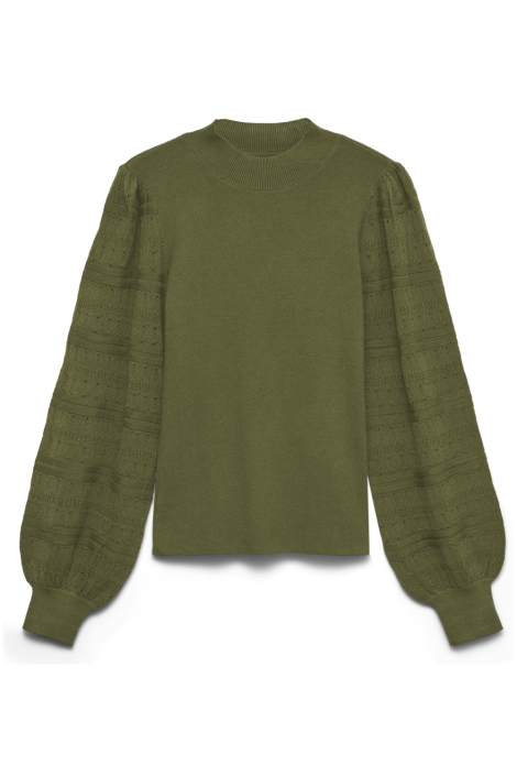 Vero Moda groene dames trui | Vooraanzicht