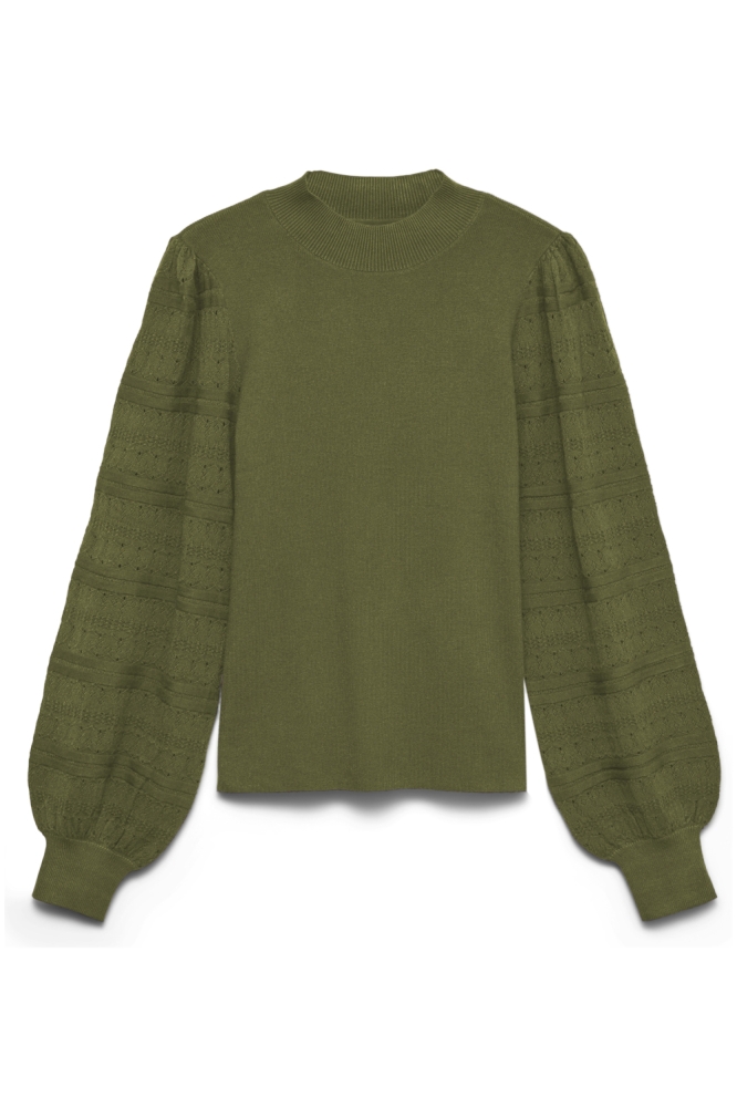 Vero Moda groene dames trui | Vooraanzicht