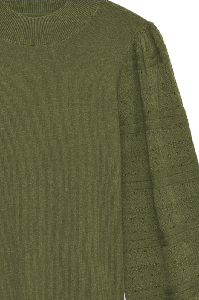 Vero Moda groene dames trui | Close up