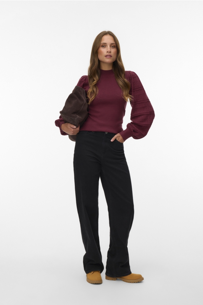 Vero Moda bordeaux dames trui | Model
